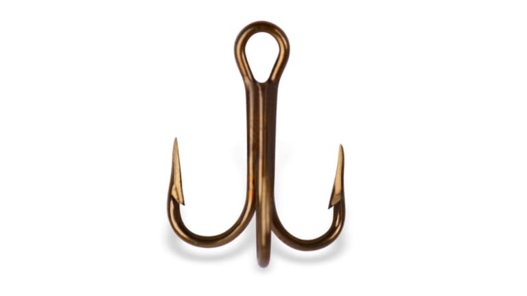 Mustad Treble Hook Bronze 25ct Size 6 for sale online 