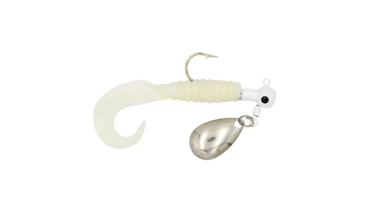 Anglers King Panfish Jig Curl Tail - WHT