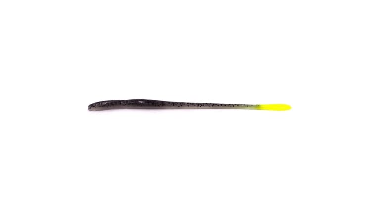 Keeper Custom Worms Straight Tail Worms - Purple Ghost Chartreuse Tail