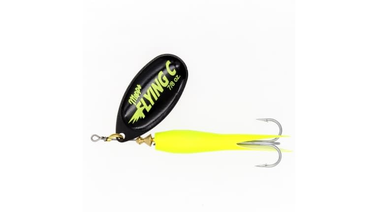 5 FLYING C LURES 15g Yellow/Silver BLADE SPINNERS,FLC02-4001-15YEL 
