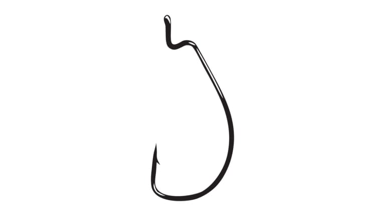 Gamakatsu Offset Shank EWG Worm Hook, 1 / Black