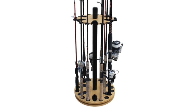 Rush Creek 24 Fishing Rod Spin Rack