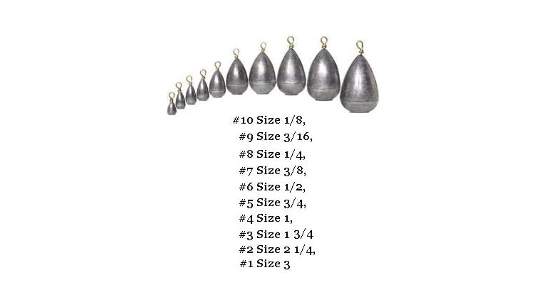 Water Gremlin Dipsey Swivel Sinkers Single Pack PDS- Choose Size 