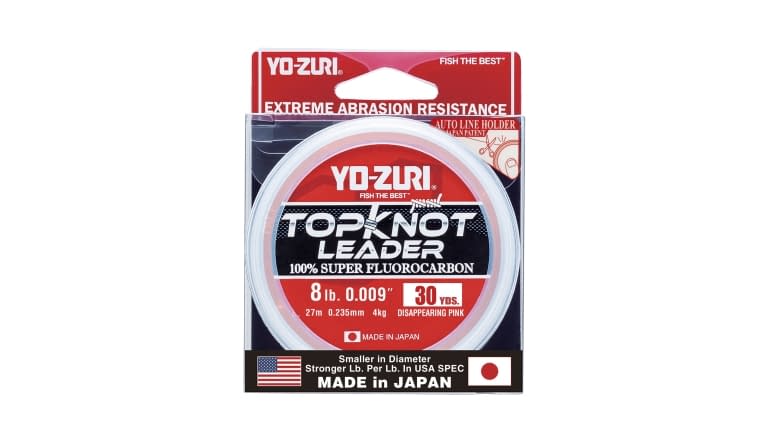Yo-Zuri Topkot Fluorocarbon Leader 100lb Test 30yd Pink Boxed for sale online 