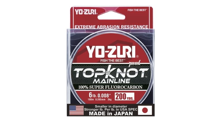 Yo-Zuri Topknot Mainline Fluorocarbon 200yd Spools 
