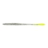 Keeper Custom Worms Straight Tail Worms - Style: Tridescent white/black Chartreuse tip