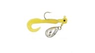 Anglers King Panfish Jig Curl Tail - AKPJ-18-YEL - Thumbnail