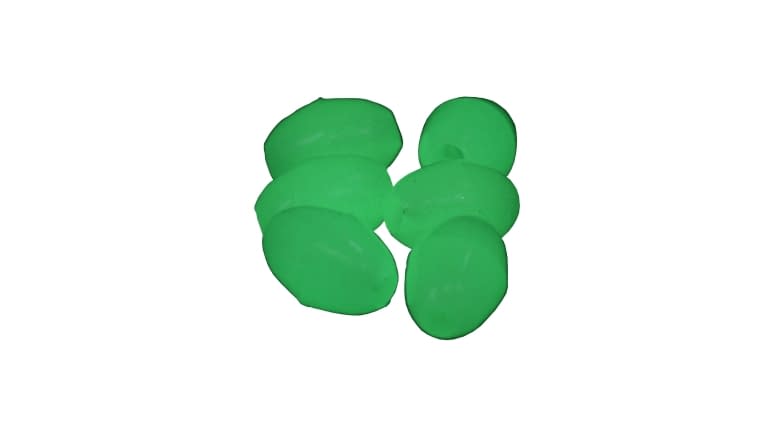 Big Daddy Oval Soft Plastic Beads - 02511_Oval_Glow_Beads_LB-4_20pk_Glowing
