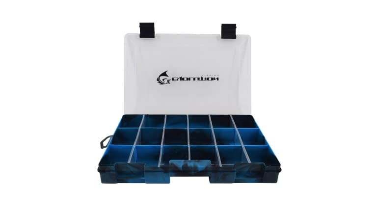 Evolution Drift Series Colored Tackle Trays - 36005_Blue_Evolution_Draft_Tackle_Tray_Open