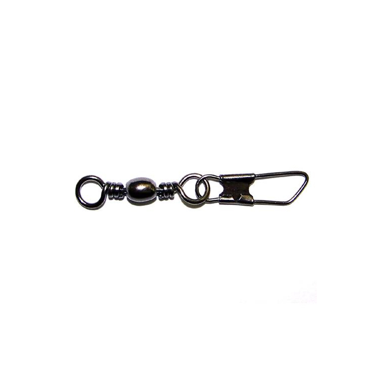 Eagle Claw Barrel Swivels w/Safety Snap