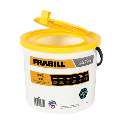 Frabill Fish N Fun 4.5qt Bait Bucket