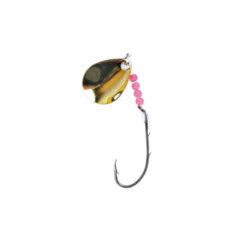 Eagle Claw Snelled Baitholder Hook w/Gold Spinner