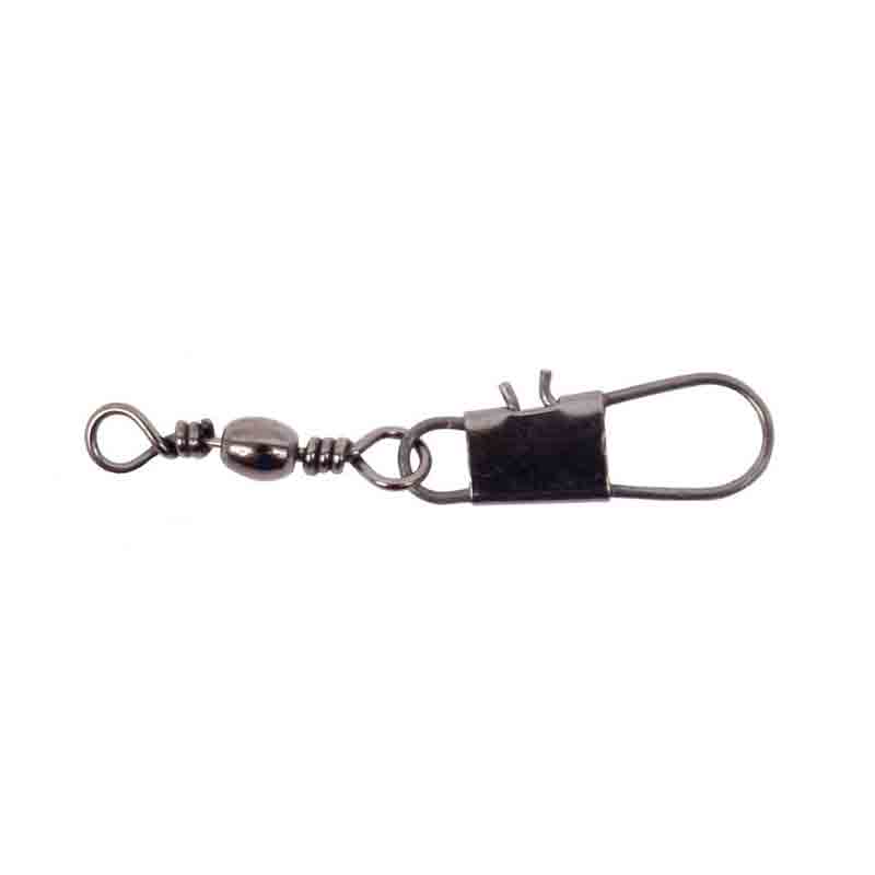 Eagle Claw 01141-001 Brass Barrel Swivel with Safety Snap - Size 1